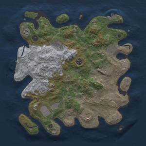 Thumbnail Rust Map: Procedural Map, Size: 3500, Seed: 571525390, 17 Monuments