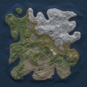 Thumbnail Rust Map: Procedural Map, Size: 3500, Seed: 176000568, 16 Monuments