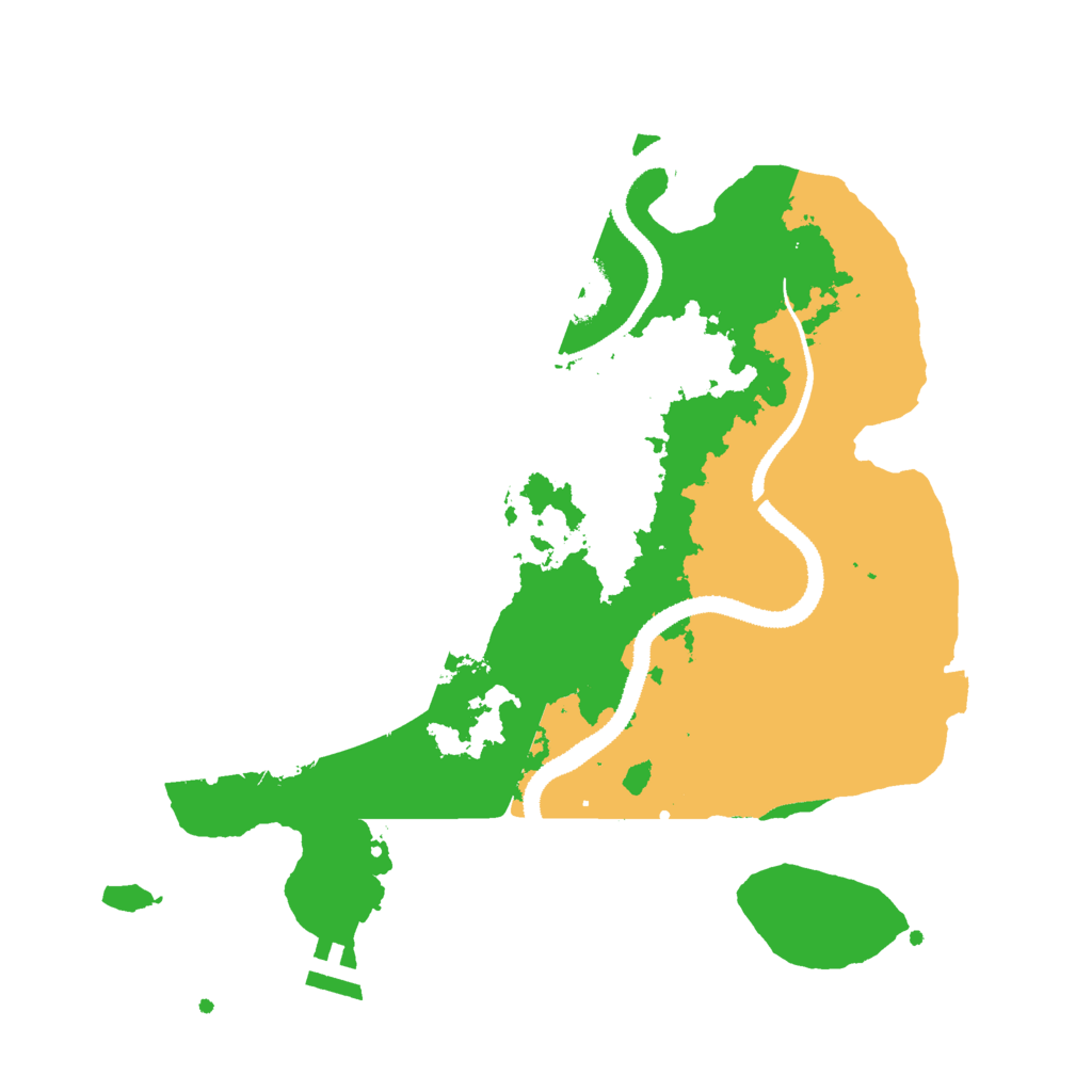 Biome Rust Map: Procedural Map, Size: 3000, Seed: 15820