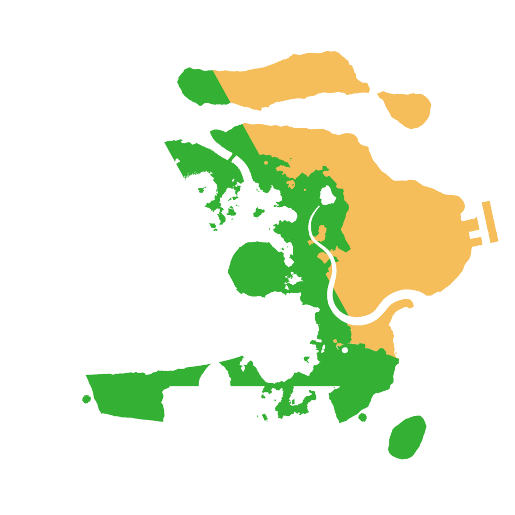 Biome Rust Map: Procedural Map, Size: 2500, Seed: 2046284449
