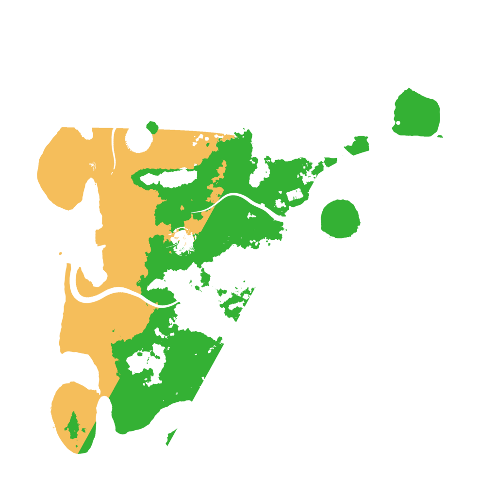 Biome Rust Map: Procedural Map, Size: 3500, Seed: 1972079988