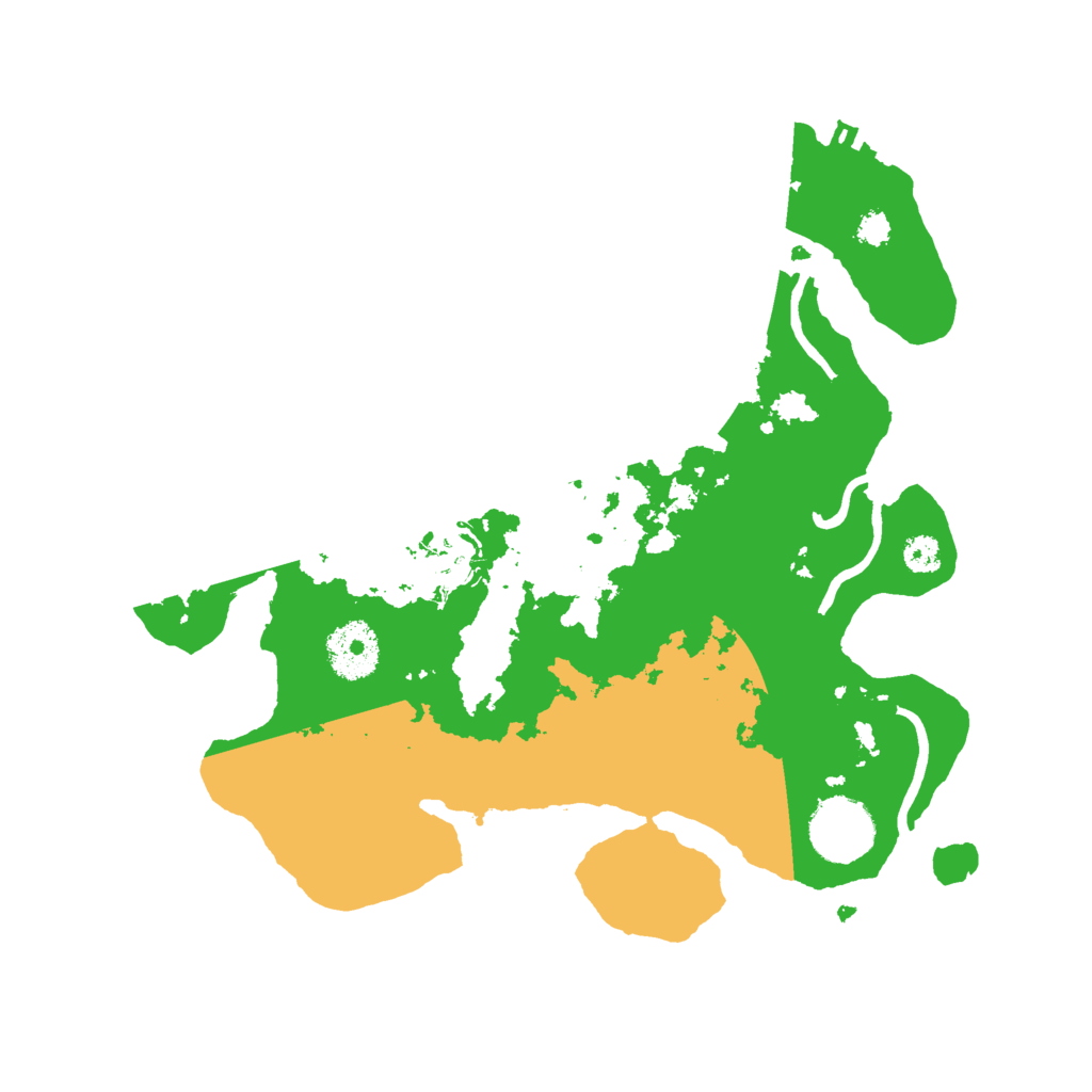 Biome Rust Map: Procedural Map, Size: 3000, Seed: 4961