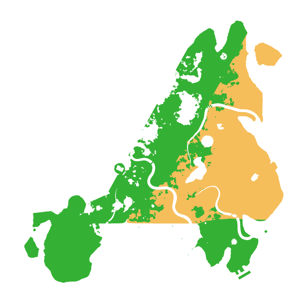 Biome Rust Map: Procedural Map, Size: 4500, Seed: 1295246721