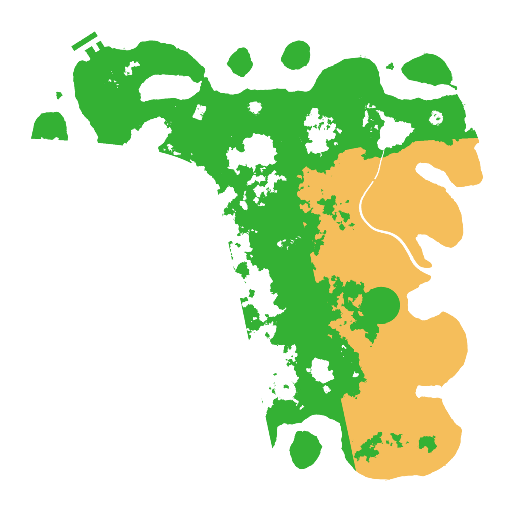 Biome Rust Map: Procedural Map, Size: 3700, Seed: 1610844028