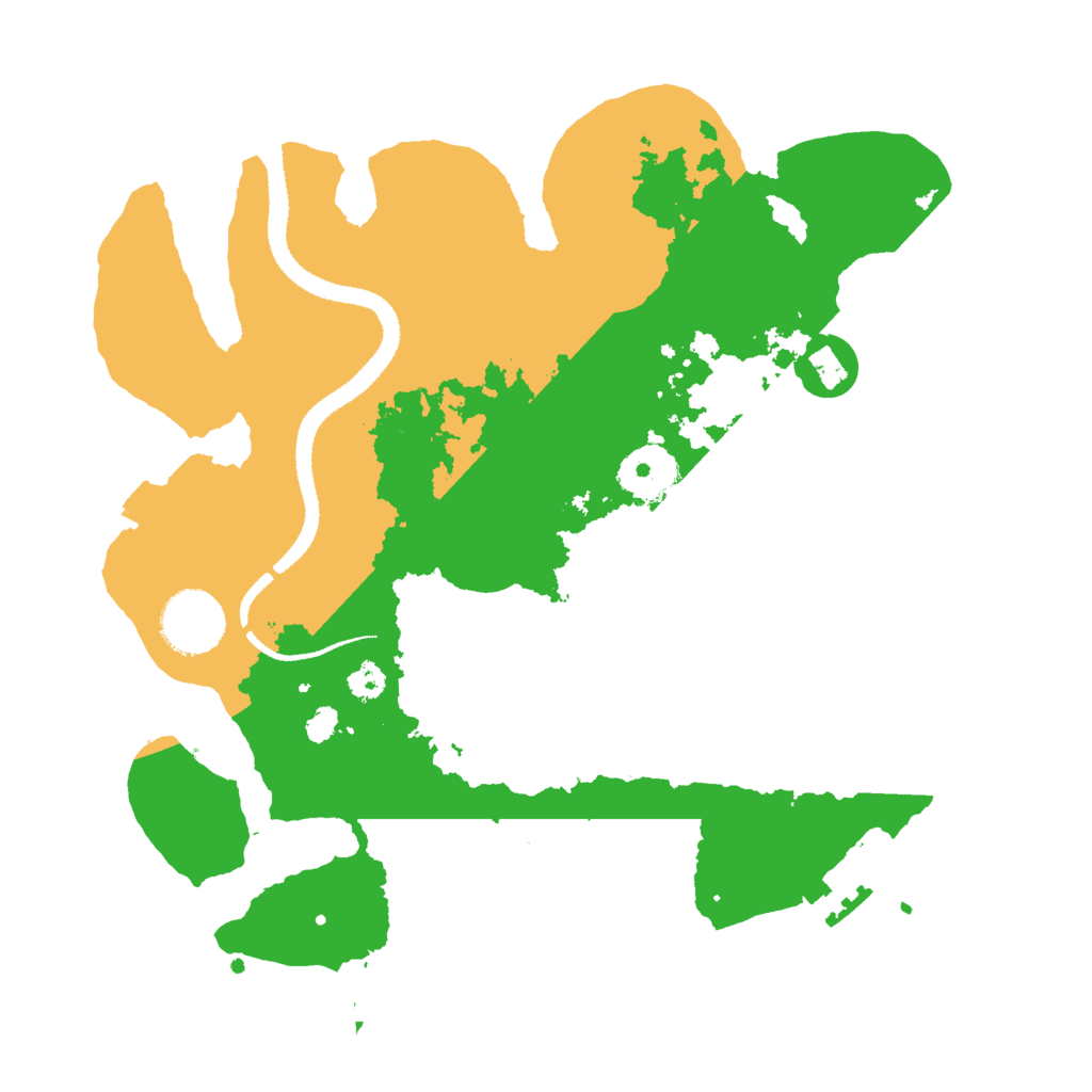 Biome Rust Map: Procedural Map, Size: 3000, Seed: 19716