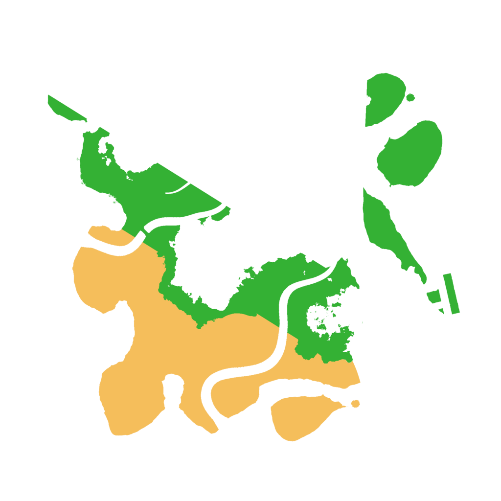 Biome Rust Map: Procedural Map, Size: 2500, Seed: 1036976251