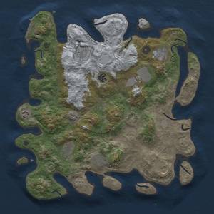 Thumbnail Rust Map: Procedural Map, Size: 3800, Seed: 258951161, 16 Monuments