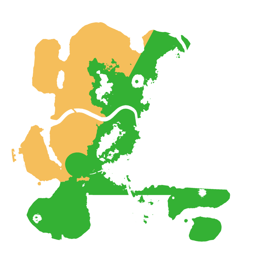 Biome Rust Map: Procedural Map, Size: 3000, Seed: 8627
