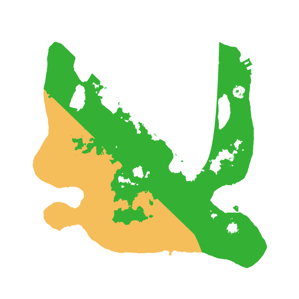 Biome Rust Map: Procedural Map, Size: 2500, Seed: 951313397