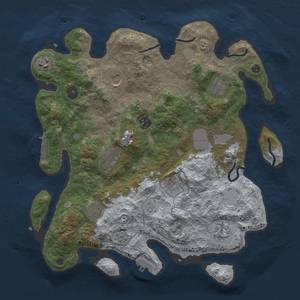 Thumbnail Rust Map: Procedural Map, Size: 3700, Seed: 1332770512, 17 Monuments