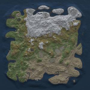 Thumbnail Rust Map: Procedural Map, Size: 4250, Seed: 865957458, 17 Monuments