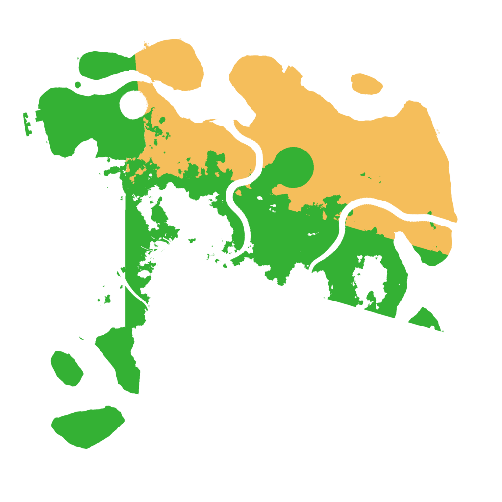Biome Rust Map: Procedural Map, Size: 3250, Seed: 24152525