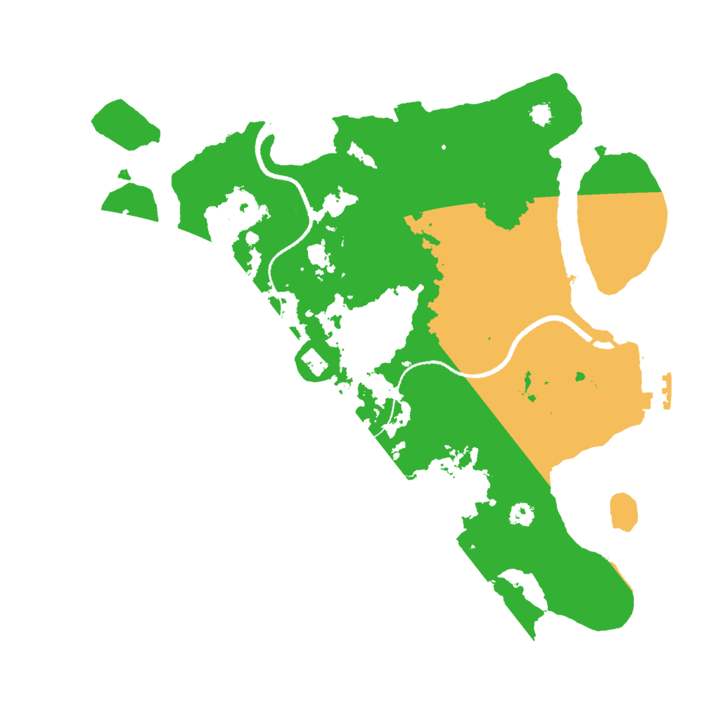 Biome Rust Map: Procedural Map, Size: 3000, Seed: 31042