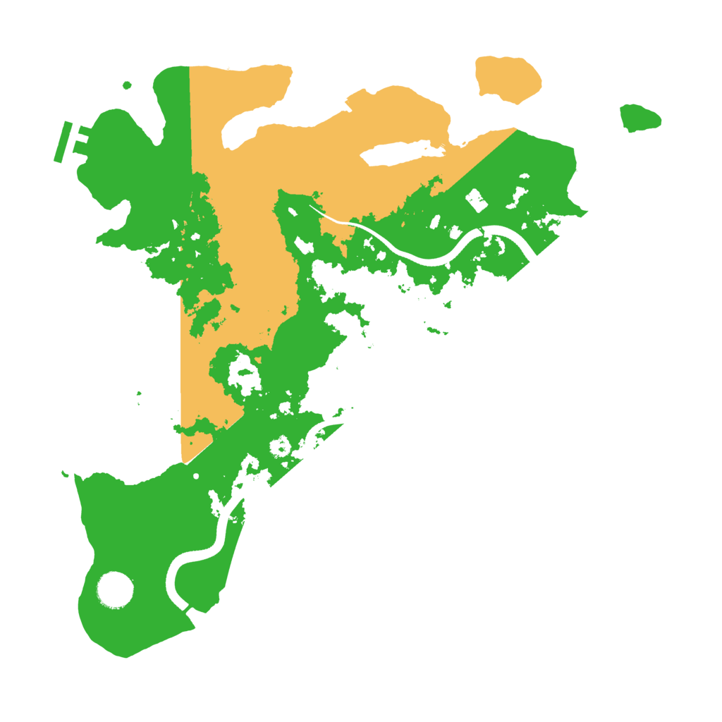 Biome Rust Map: Procedural Map, Size: 3500, Seed: 1148126760