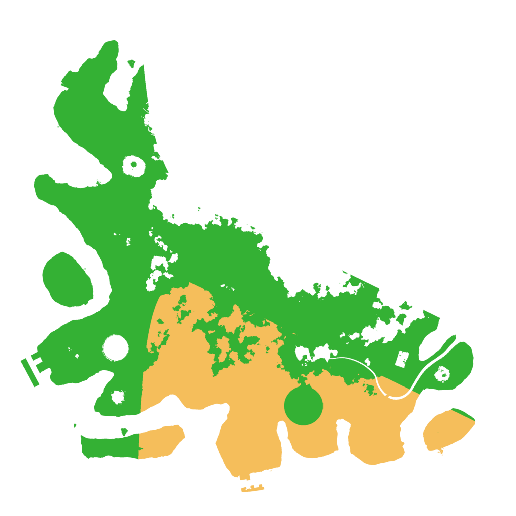 Biome Rust Map: Procedural Map, Size: 3500, Seed: 1199298658