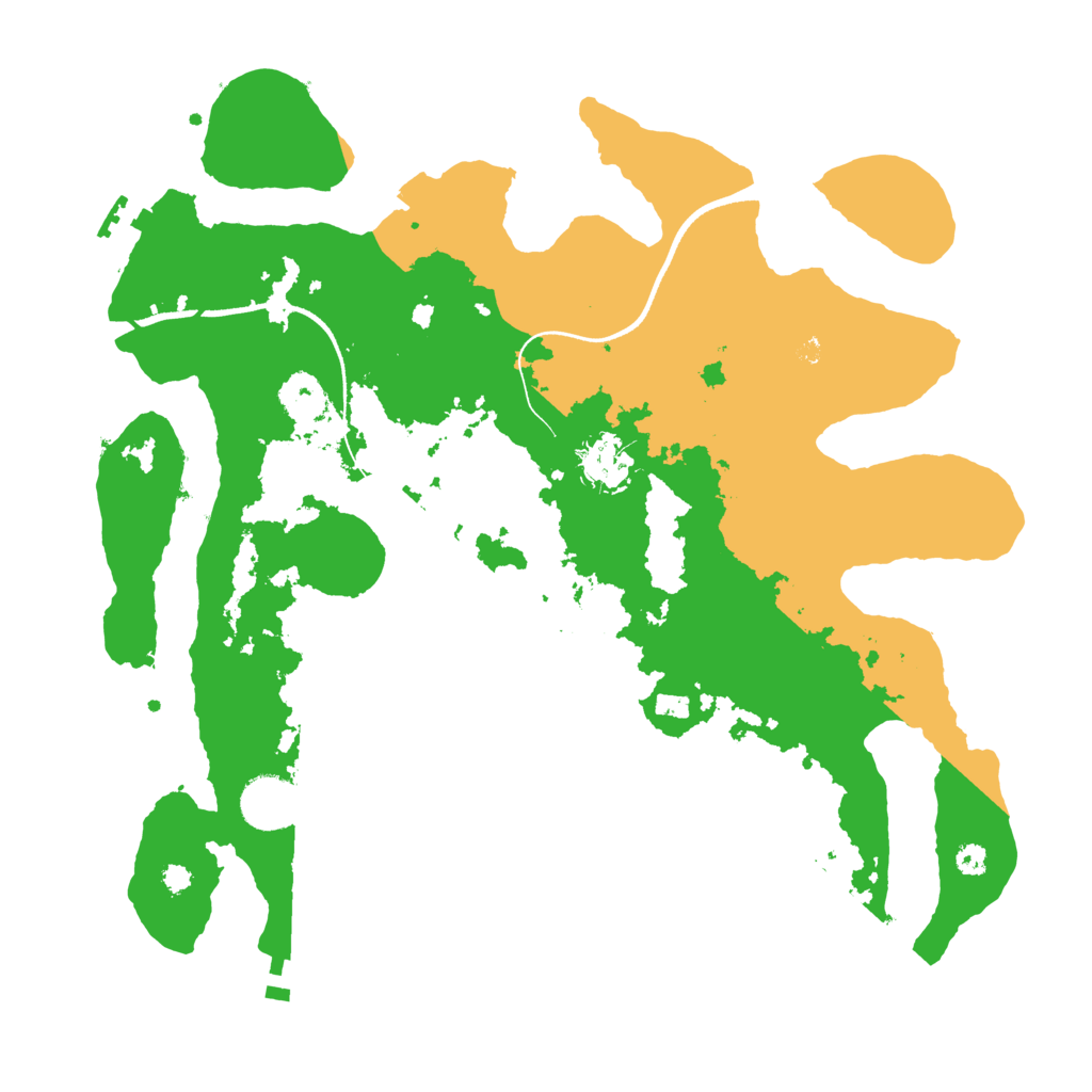 Biome Rust Map: Procedural Map, Size: 3500, Seed: 1791769645