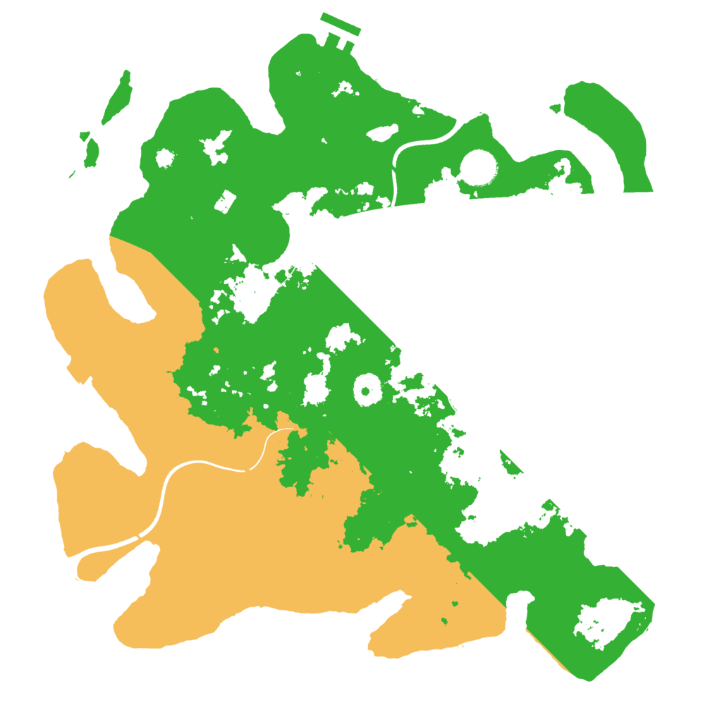 Biome Rust Map: Procedural Map, Size: 3500, Seed: 1260492998