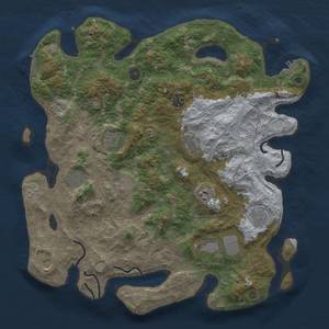 Thumbnail Rust Map: Procedural Map, Size: 4250, Seed: 729850233, 18 Monuments