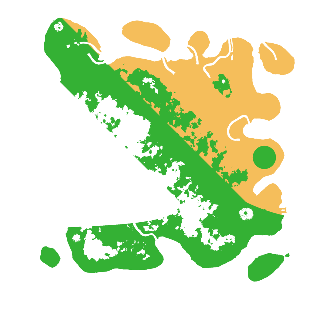 Biome Rust Map: Procedural Map, Size: 3550, Seed: 86698