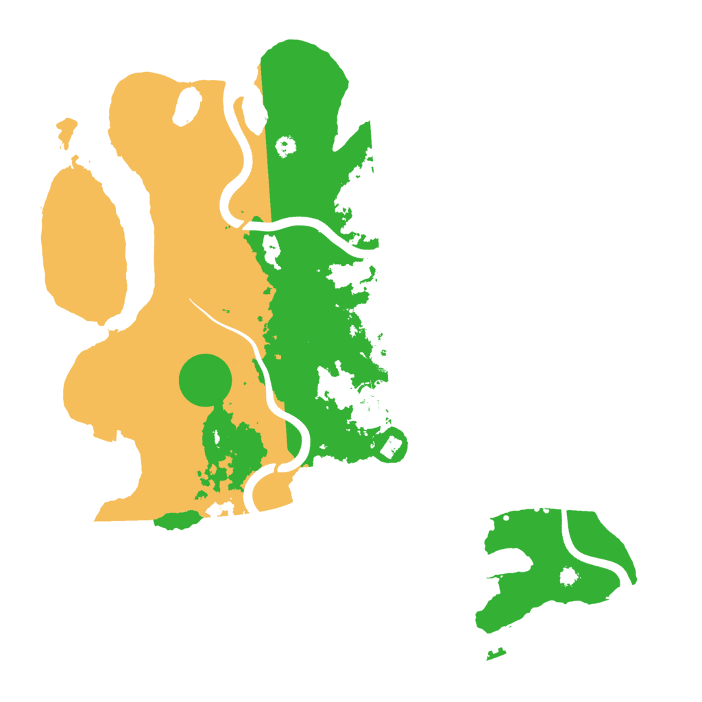 Biome Rust Map: Procedural Map, Size: 3500, Seed: 815487422