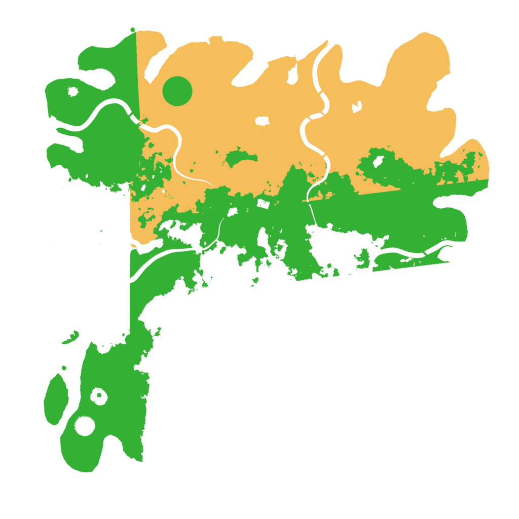 Biome Rust Map: Procedural Map, Size: 4600, Seed: 2055634353