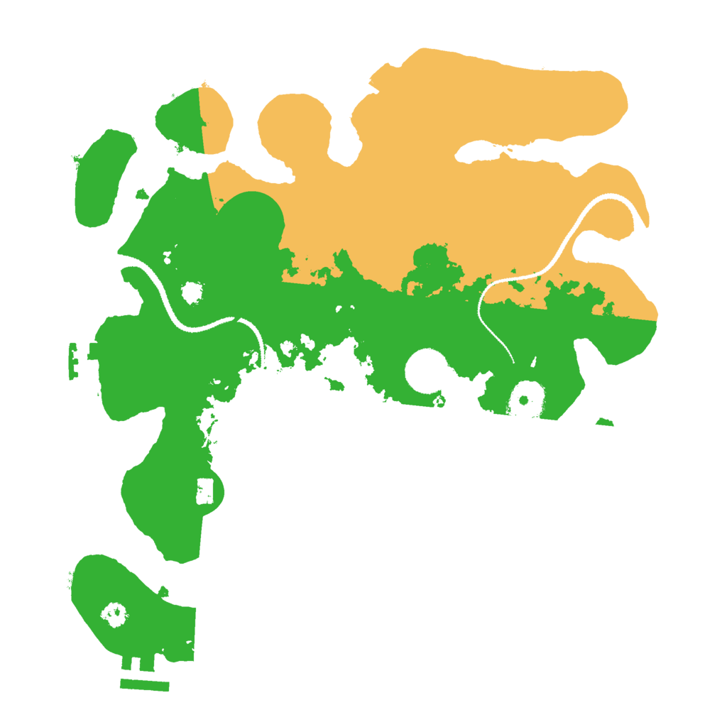 Biome Rust Map: Procedural Map, Size: 3000, Seed: 10667