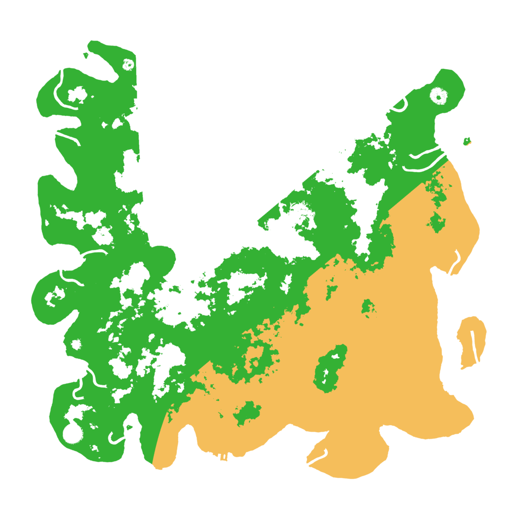 Biome Rust Map: Procedural Map, Size: 4500, Seed: 190480490