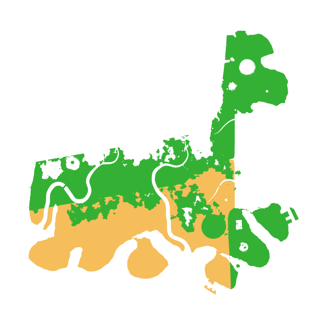 Biome Rust Map: Procedural Map, Size: 3500, Seed: 2068491982