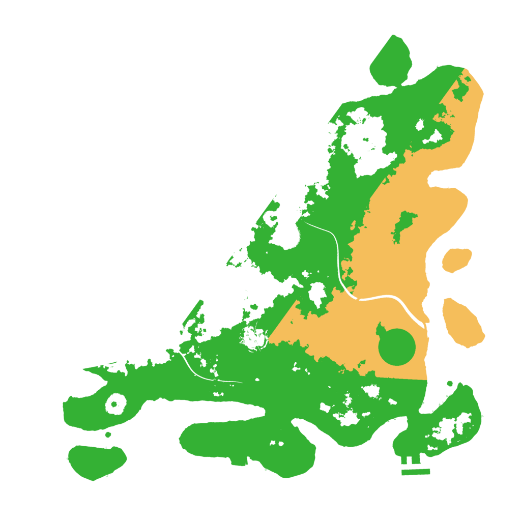 Biome Rust Map: Procedural Map, Size: 3700, Seed: 612589946
