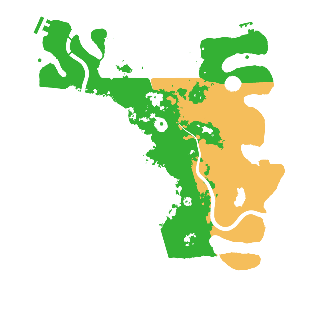 Biome Rust Map: Procedural Map, Size: 3500, Seed: 954916924