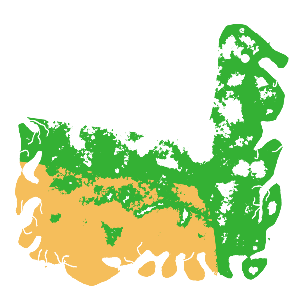 Biome Rust Map: Procedural Map, Size: 6000, Seed: 421517329