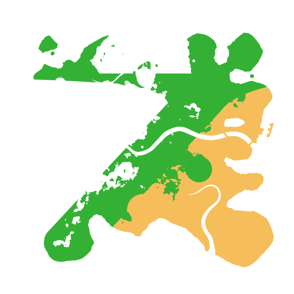 Biome Rust Map: Procedural Map, Size: 3000, Seed: 50935967