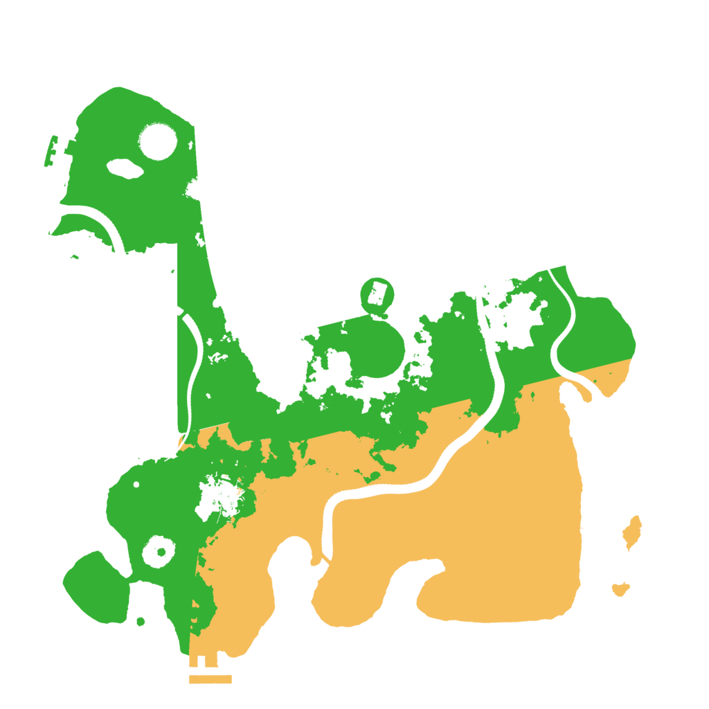 Biome Rust Map: Procedural Map, Size: 3357, Seed: 1