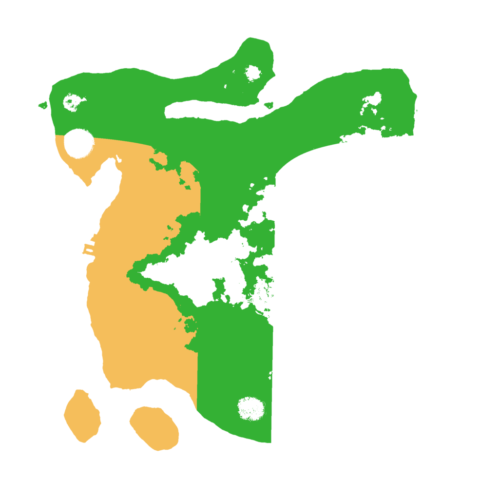 Biome Rust Map: Procedural Map, Size: 3000, Seed: 9657
