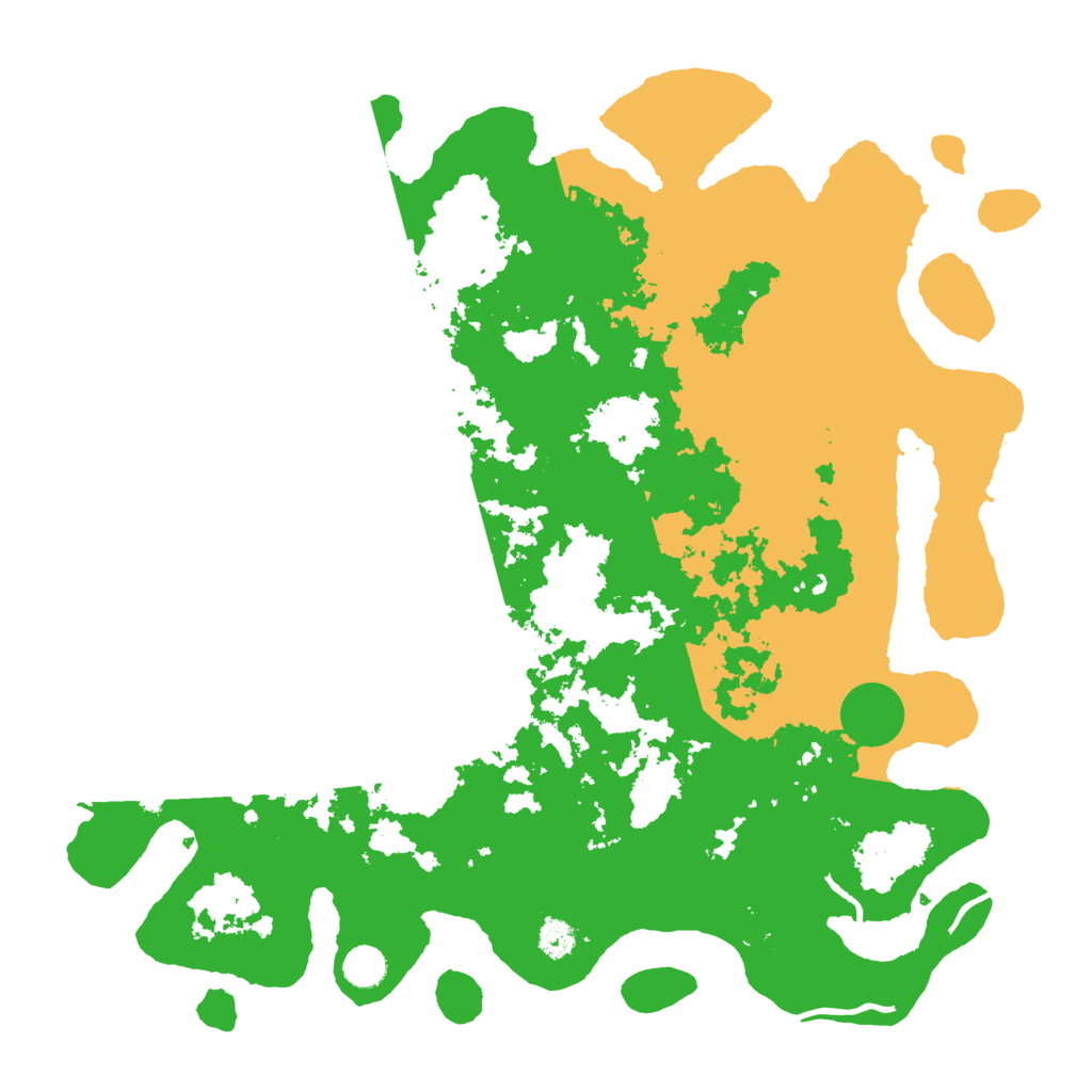 Biome Rust Map: Procedural Map, Size: 4500, Seed: 799940570