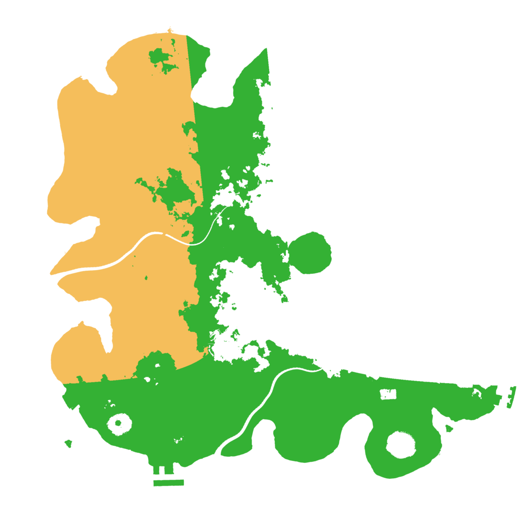 Biome Rust Map: Procedural Map, Size: 3500, Seed: 450669