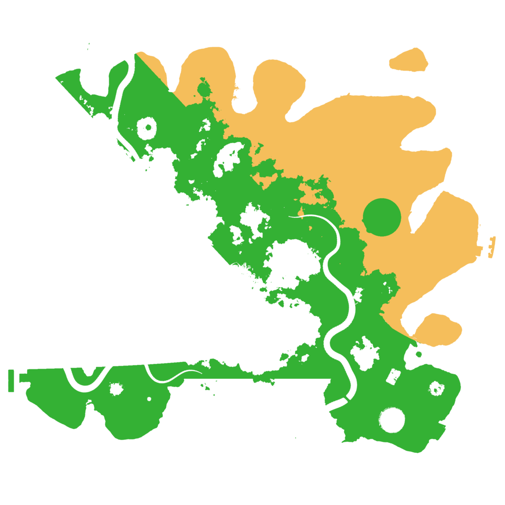 Biome Rust Map: Procedural Map, Size: 3500, Seed: 418103614