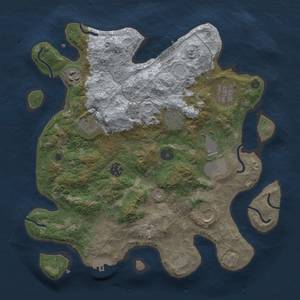 Thumbnail Rust Map: Procedural Map, Size: 3500, Seed: 2704, 15 Monuments