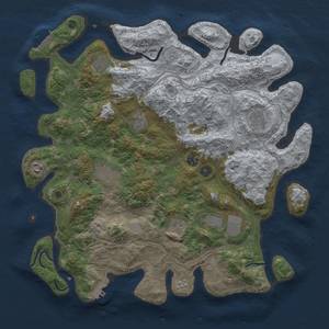 Thumbnail Rust Map: Procedural Map, Size: 4250, Seed: 998035, 16 Monuments