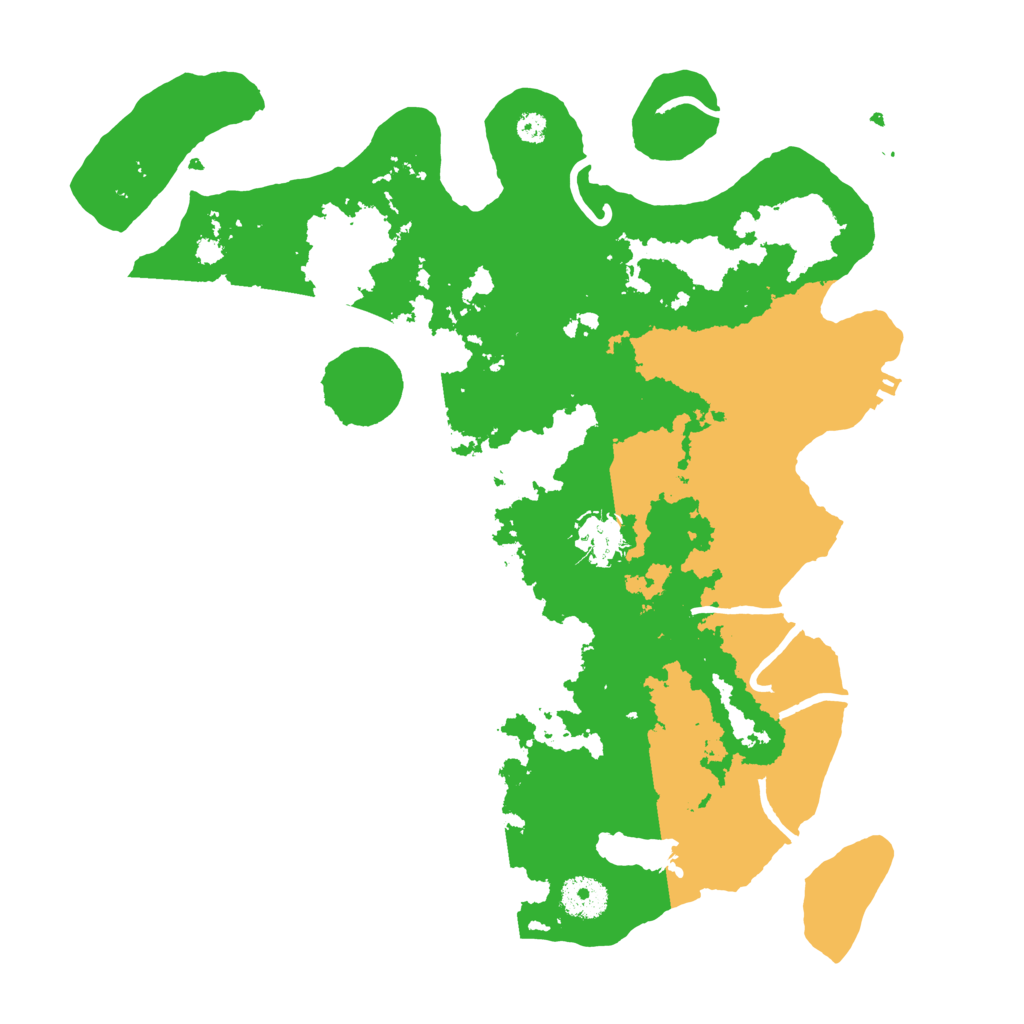 Biome Rust Map: Procedural Map, Size: 3500, Seed: 1999567734