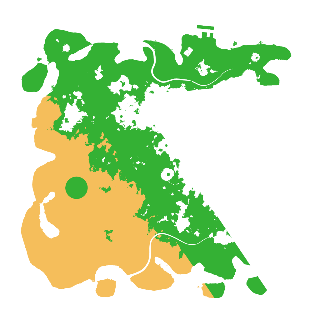 Biome Rust Map: Procedural Map, Size: 3800, Seed: 946142003
