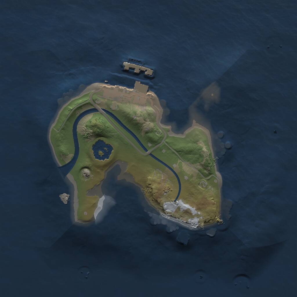 Rust Map: Procedural Map, Size: 1500, Seed: 260789107, 2 Monuments
