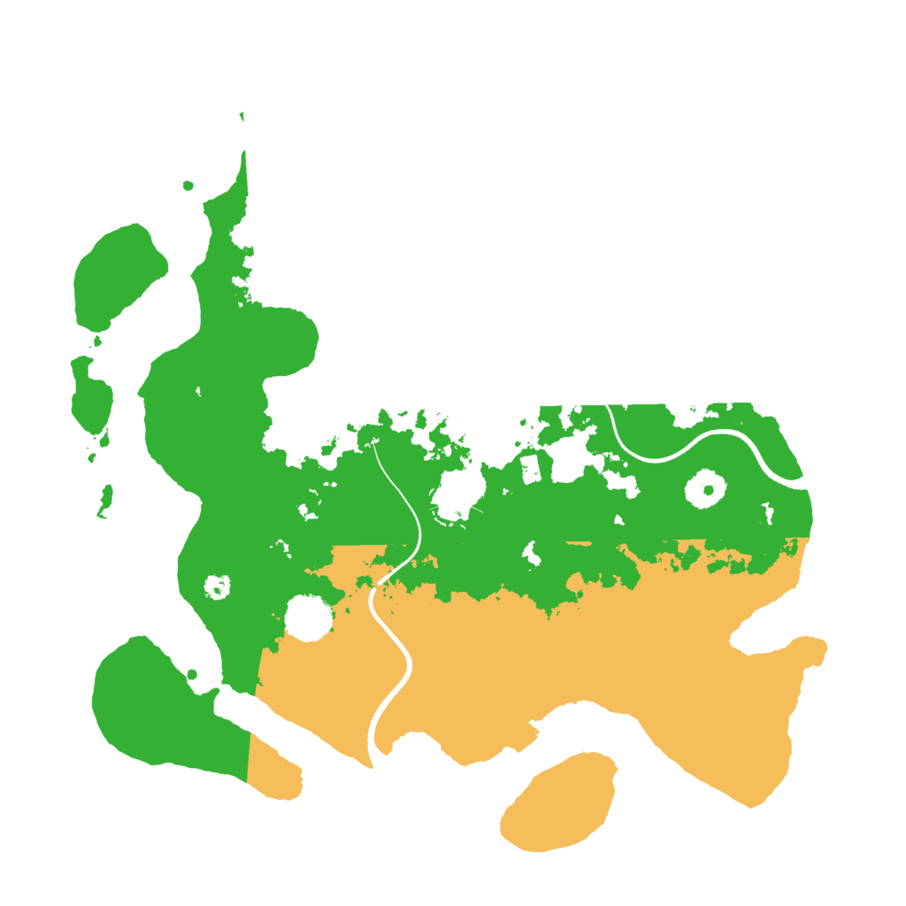 Biome Rust Map: Procedural Map, Size: 3500, Seed: 4556498