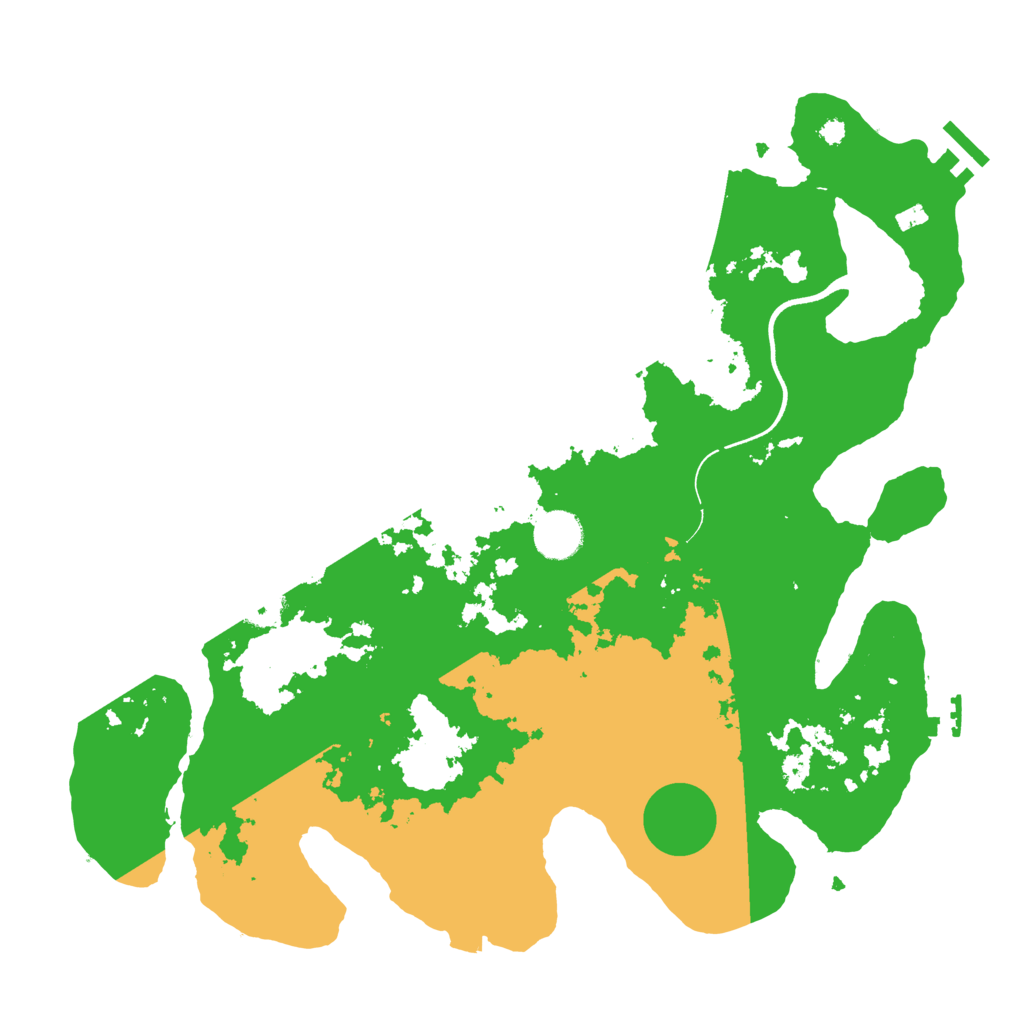 Biome Rust Map: Procedural Map, Size: 3700, Seed: 430805912