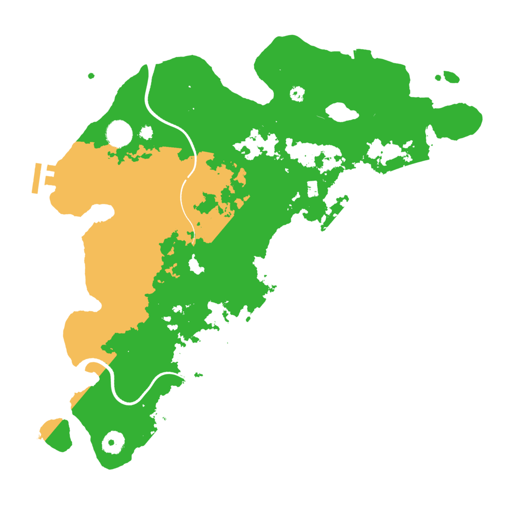 Biome Rust Map: Procedural Map, Size: 3500, Seed: 275773242