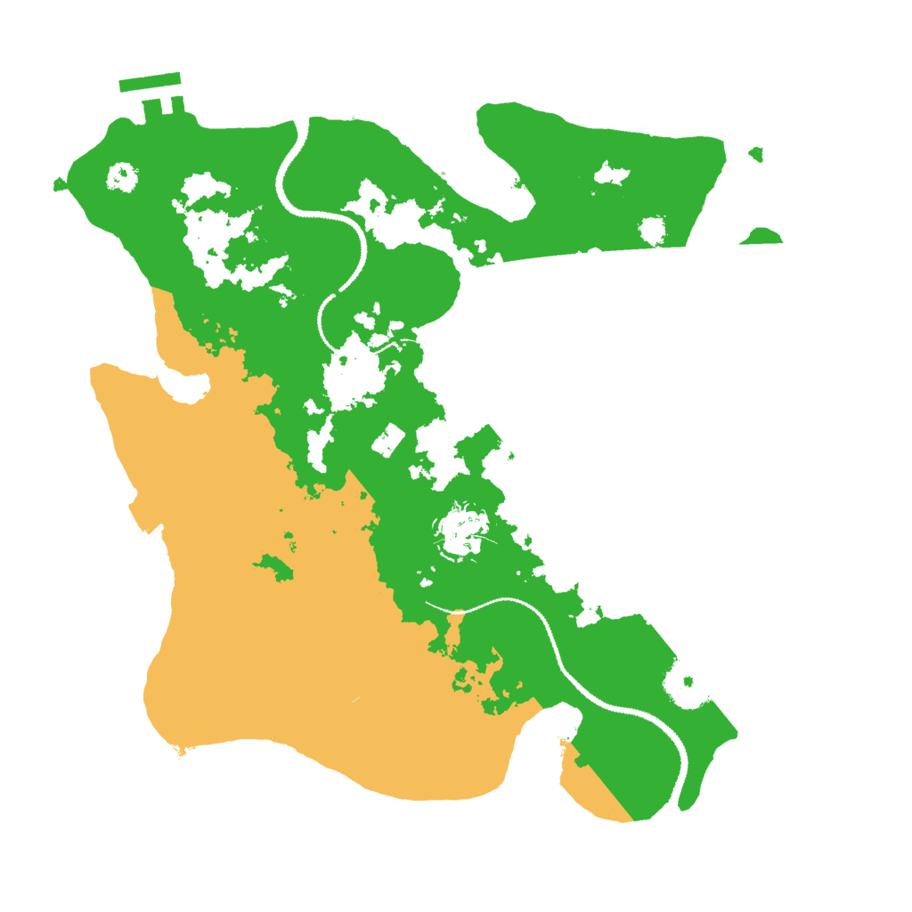 Biome Rust Map: Procedural Map, Size: 3000, Seed: 25563