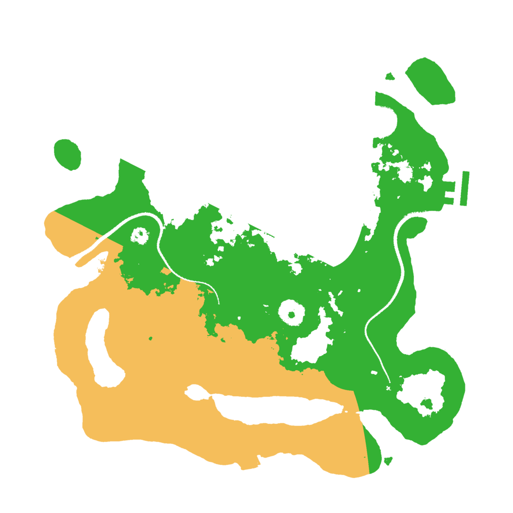 Biome Rust Map: Procedural Map, Size: 3000, Seed: 32186412