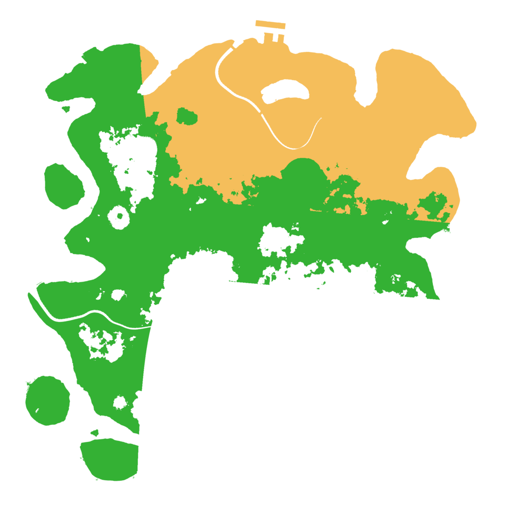 Biome Rust Map: Procedural Map, Size: 3500, Seed: 1347587391