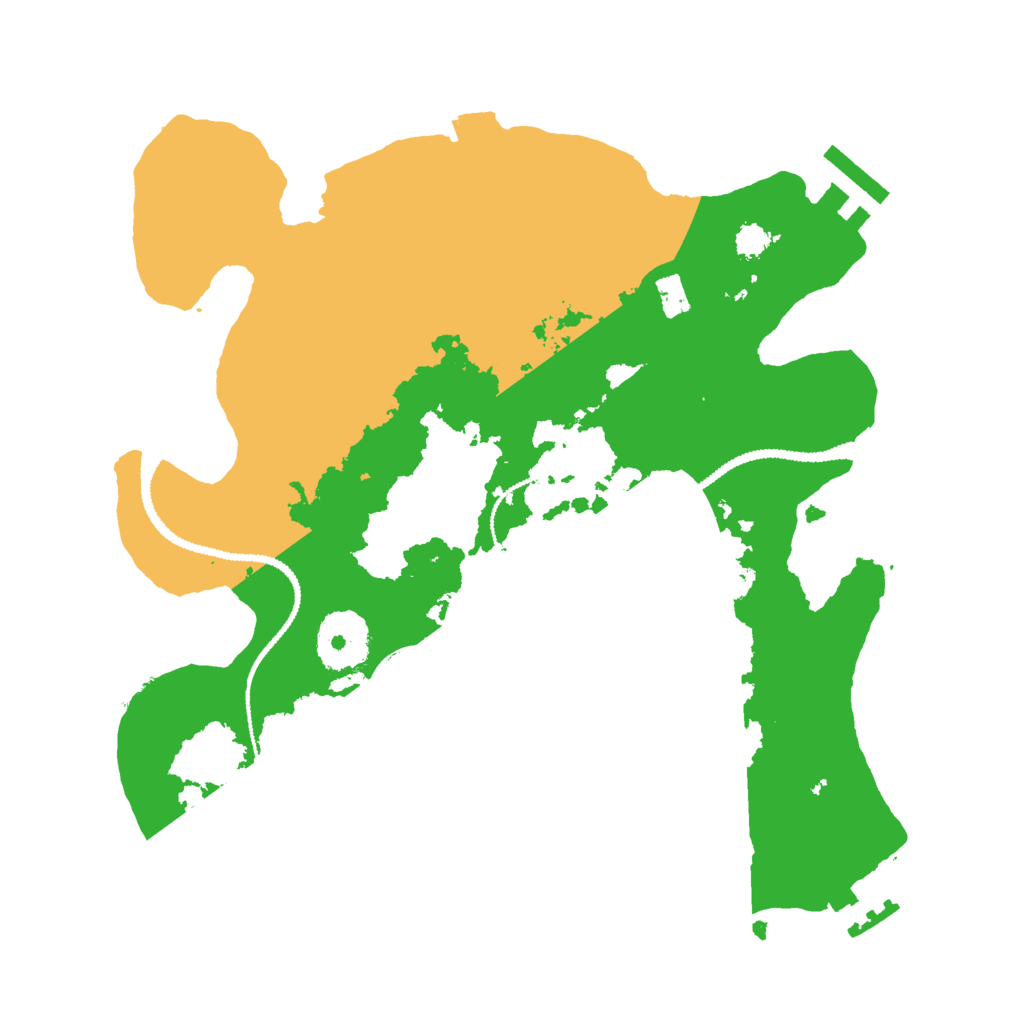 Biome Rust Map: Procedural Map, Size: 2750, Seed: 1214202137