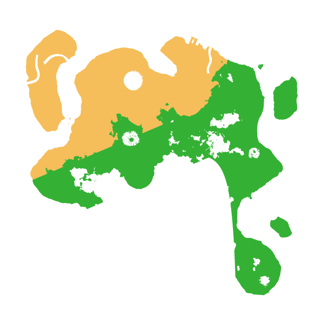 Biome Rust Map: Procedural Map, Size: 3000, Seed: 27448